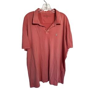 John Varvatos USA Mens Short Sleeve Polo Soft Pink Salmon Size XXL
